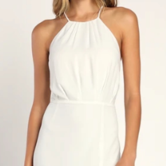 Dreamy Date Night White Sleeveless Midi Dress *WORN ONCE!* - Picture 1 of 3